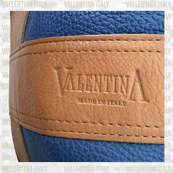 VINTAGE Valentina Italy Heavy Pebbled Leather Bag Rare Colour! - Picture 4 of 10